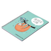 Een dag tegelijk - grappige sleuf notitieboek (Linkerzijde)