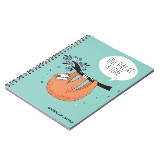 Een dag tegelijk - grappige sleuf notitieboek (Linkerzijde)