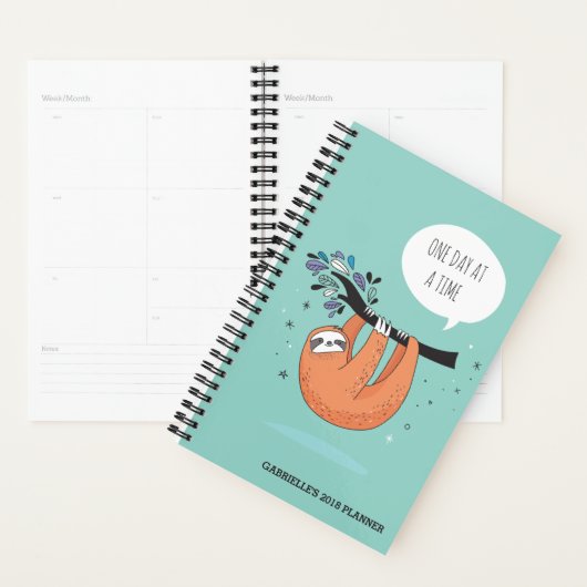 Een dag tegelijk - grappige sleuf planner (Display)