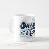 Een dag tegelijk. KoffieMok (Voorkant links)