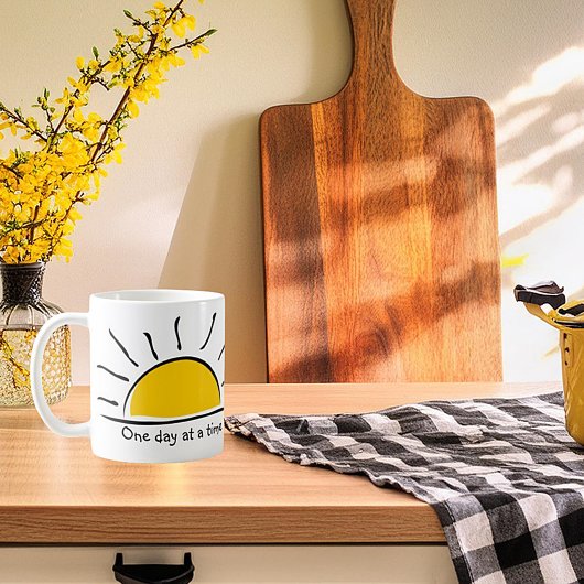 Eén dag tegelijk koffiemok
