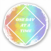 Eén dag tegelijk - na sticker (Voorkant)