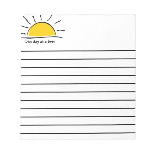 Eén dag tegelijk notitieblok (Voorkant)