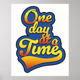 Eén dag tegelijk poster
