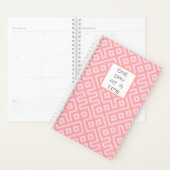 Eén dag tegelijk Roze Moderne Patroon Planner (Display)