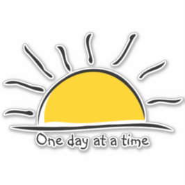 Eén dag tegelijk sticker