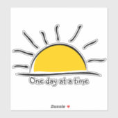 Eén dag tegelijk sticker (Vel)