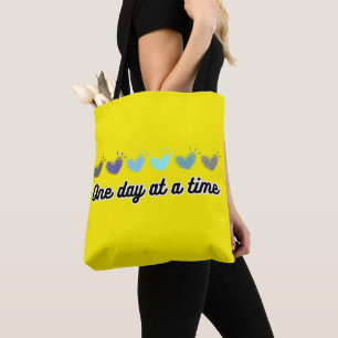 Eén dag tegelijk – Zelfzorg & positieve mindset Tote Bag