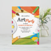 Een dag van de Kunst Uitnodiging (Staand voorkant)
