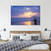 EEN DAG VAN DE VISSENDE - Hoek Canvas Afdruk (Insitu (Slaapkamer))