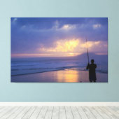 EEN DAG VAN DE VISSENDE - Hoek Canvas Afdruk (Insitu (Houten vloer))