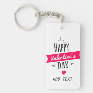 Een dag van liefde en iedereen die van houdt sleutelhanger