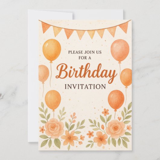 Een dag van vreugde en saamhorigheid verjaardag ui kaart (Voorkant)