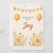 Een dag van vreugde en saamhorigheid verjaardag ui kaart (Achterkant)