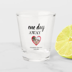 Eén dag verder hart foto proefhuwelijksdiner shot glas