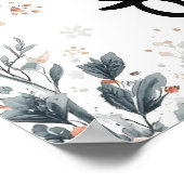 Een dag vol liefde – Koreaanse kalligrafie bloemmo Poster (Hoek)