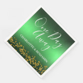 Een dag voor de winterkerstfeestdag servet (Hoek)