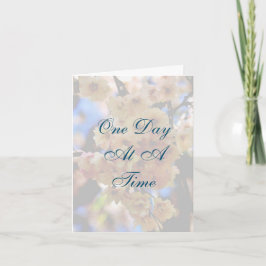 Een dag voor een keer bloesems Inspirerend Kaart