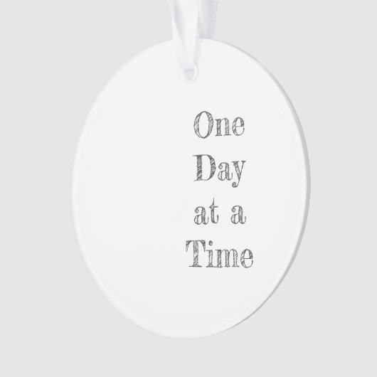 Een dag voor een keer Prayer Recovery Hope Ornament (voorkant)