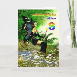 Een dag voor een nichtje van 3 jaar uit een fee kaart