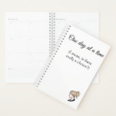 Eén dag voor een tijdplanner of agenda of kalender (Display)