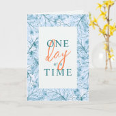 Een dag voor een 'Time Sobriety Birthday' Kaart (Gele Bloem)