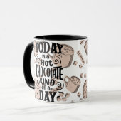 Een Dag Voor Warme Chocolade Mok (Voorkant links)