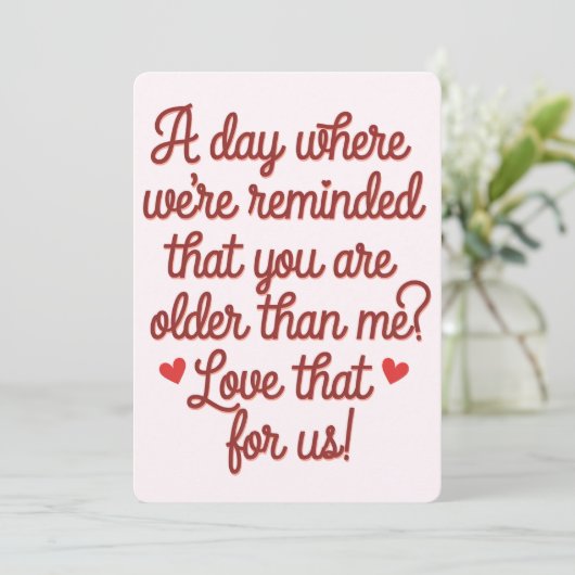 Een dag waarop we eraan herinnerd worden dat je ou feestdagenkaart (Staand voorkant)