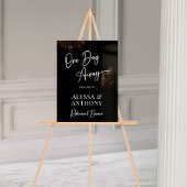 Een dag weg Black Welcome Sign Acryl Bord