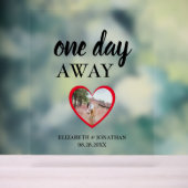 Een dag weg Heart Photo repetitie diner Acryl Bord (Neutraal)