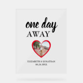 Een dag weg Heart Photo repetitie diner Acryl Bord (Voorkant)