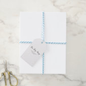 Een dag weg Minimal en Chic | Bruiloft Cadeaulabel (Met Touw)