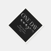 Een dag weg Minimale bruiloft repetitie diner Servet (Hoek)