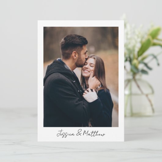 Een dag weg Photo Script Repetitie Diner Kaart (Staand voorkant)