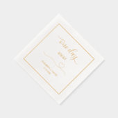 Een dag weg, repetitie diner folie servetten (Rechts)