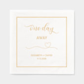 Een dag weg, repetitie diner folie servetten (Voorkant)