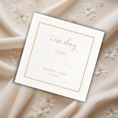 Een dag weg, repetitie diner folie servetten