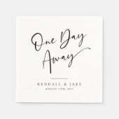 Een dag weg repetitie diner moderne elegante servet (Voorkant)