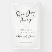 Een dag weg repetitie diner vinyl signage spandoek (Verticaal)