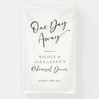 Een dag weg repetitie diner vinyl signage