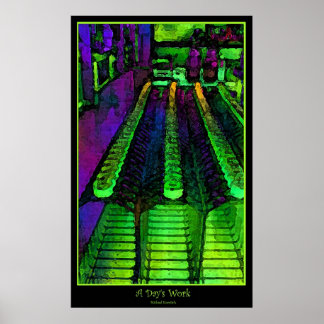 Een dag werk poster