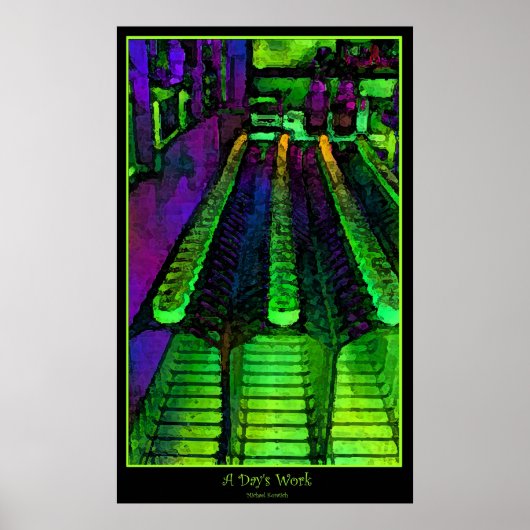 Een dag werk poster (Voorkant)