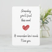 Eén Dag Zal Je Deze echtgenoot echtgenote partner  Feestdagenkaart (Staand voorkant)