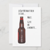 Een dag zonder biefstuk kaart (Voorkant)