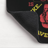 Een dag zonder boksgift Funny Boxer Kickboxing Muismat (Hoek)