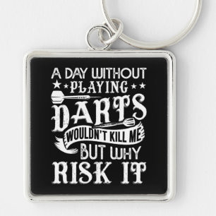 Een dag zonder darts - Funny Premium Sleutelhanger