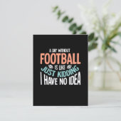 Een dag zonder Football Geen idee Bedankkaart (Staand voorkant)
