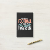 Een dag zonder Football Geen idee Post-it® Notes (Op bureau)