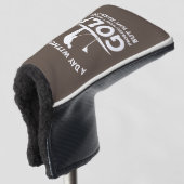 Een dag zonder golf golfheadcover (3/4 voorkant)