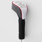 Een dag zonder golf golfheadcover (Schuin)